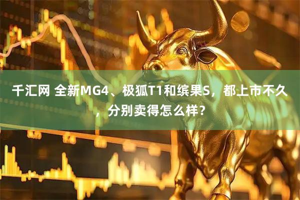 千汇网 全新MG4、极狐T1和缤果S，都上市不久，分别卖得怎么样？
