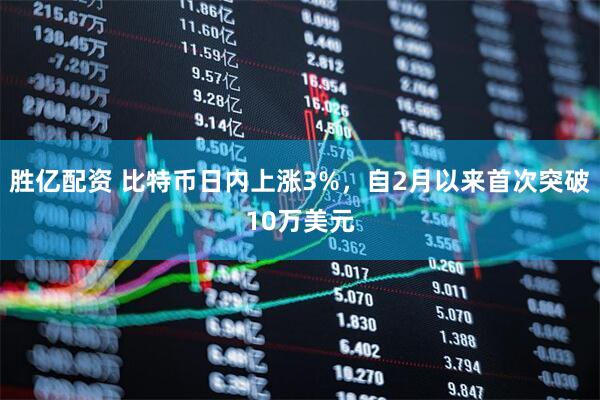 胜亿配资 比特币日内上涨3%，自2月以来首次突破10万美元