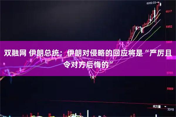 双融网 伊朗总统：伊朗对侵略的回应将是“严厉且令对方后悔的”